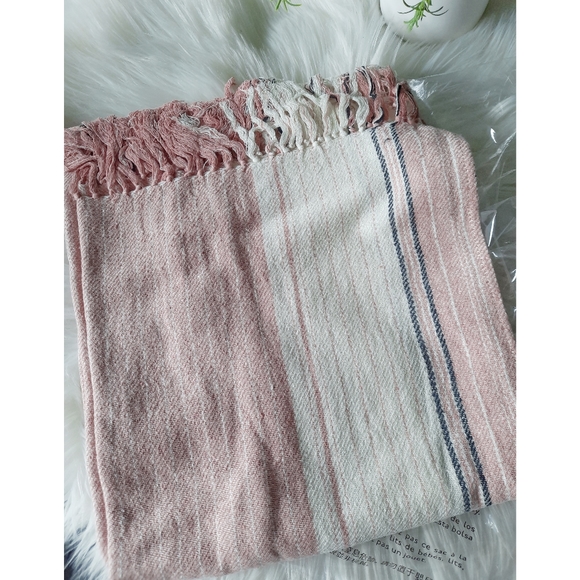 NWT Madewell Maui Stripe Silk Noil Cape Scarf - Picture 7 of 12